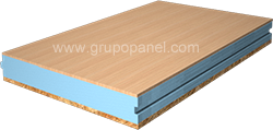 Panel sándwich madera tablero interior haya